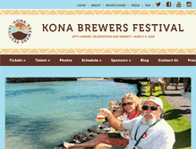 Tablet Screenshot of konabrewersfestival.com